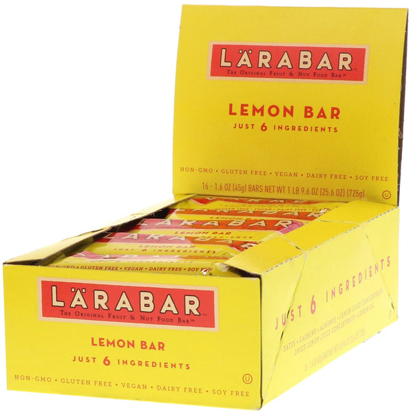 Larabar, Lemon Bar, 16 Bars, 1.6 oz (45 g) Each - The Supplement Shop