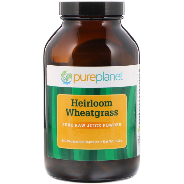 Pure Planet, Heirloom Wheatgrass, 240 Vegetarian Capsules - The Supplement Shop