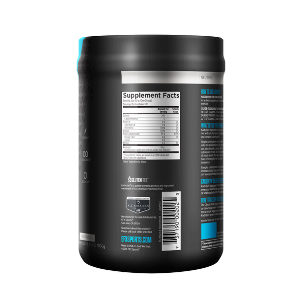 EFX Sports, Karbolyn Fuel, Neutral, 2.20 lbs (1000 g) - The Supplement Shop