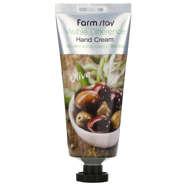 Farm Stay, Visible Difference Hand Cream, Olive, 100 g - The Supplement Shop