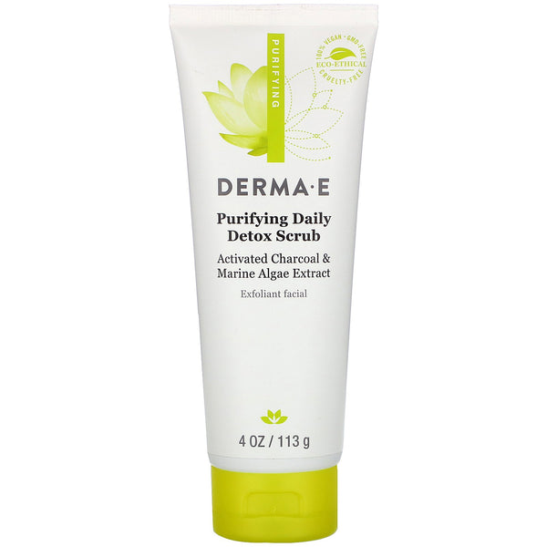 Derma E, Purifying Daily Detox Scrub, 4 oz (113 g) - The Supplement Shop