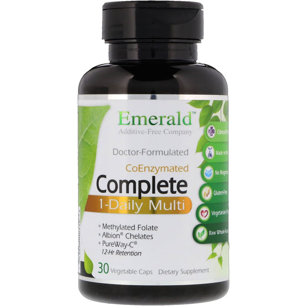 Emerald Laboratories, CoEnzymated Complete 1-Daily Multi, 30 Vegetable Caps - The Supplement Shop