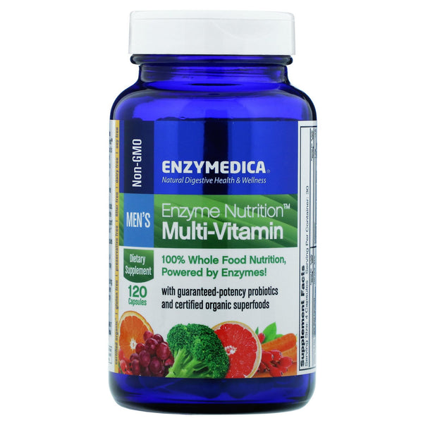 Enzymedica, Enzyme Nutrition Multi-Vitamin, Men's, 120 Capsules - The Supplement Shop