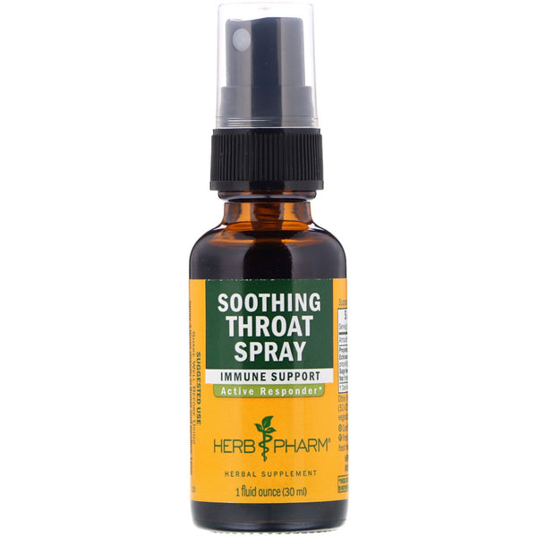 Herb Pharm, Soothing Throat Spray, 1 fl oz (29.6 ml) - The Supplement Shop