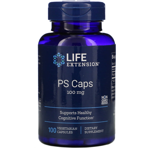 Life Extension, PS Caps, 100 mg, 100 Vegetarian Capsules - The Supplement Shop