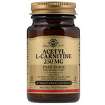 Solgar, Acetyl-L-Carnitine, 250 mg, 30 Vegetable Capsules - The Supplement Shop