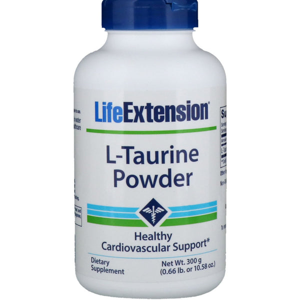 Life Extension, L-Taurine Powder, 10.58 oz (300 g) - The Supplement Shop