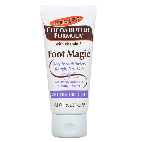 Palmer's, Cocoa Butter Formula with Vitamin E, Foot Magic, with Peppermint Oil & Mango Butter, 2.1 oz (60 g) - The Supplement Shop
