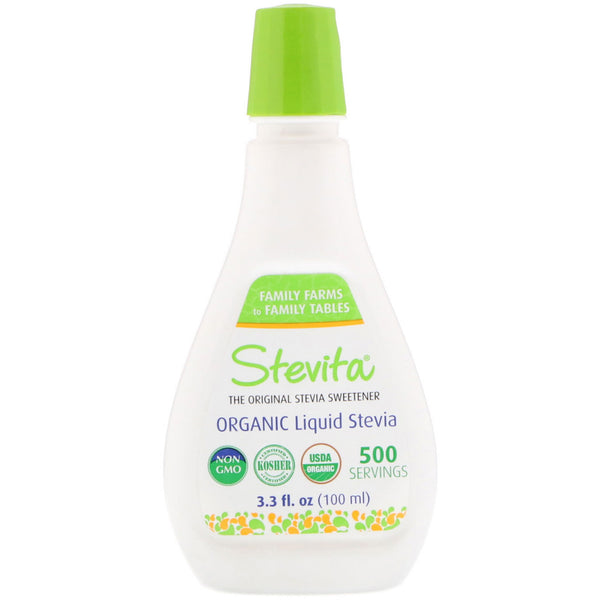 Stevita, Organic Liquid Stevia, 3.3 fl oz (100 ml) - The Supplement Shop