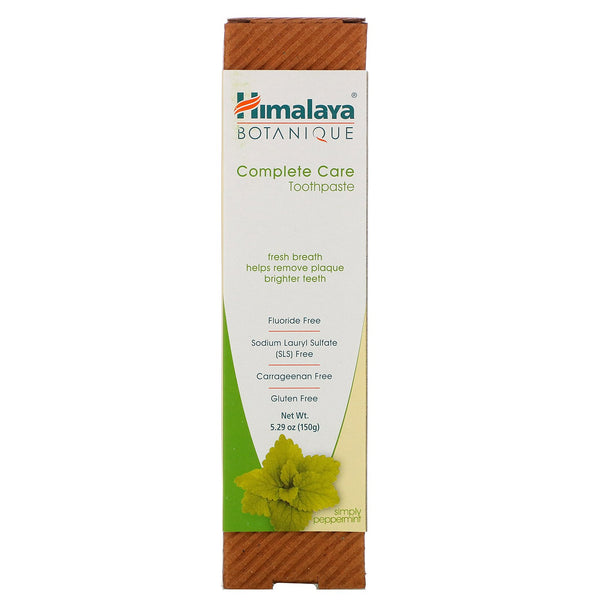 Himalaya, Botanique, Complete Care Toothpaste, Simply Peppermint, 5.29 oz (150 g) - The Supplement Shop