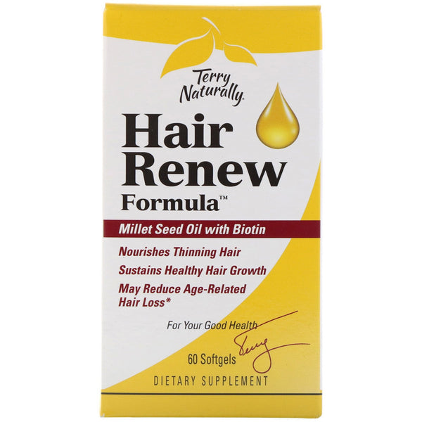 EuroPharma, Terry Naturally, Hair Renew Formula, 60 Softgels - The Supplement Shop