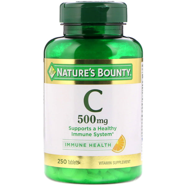 Nature's Bounty, Vitamin C, 500 mg, 250 Tablets - The Supplement Shop
