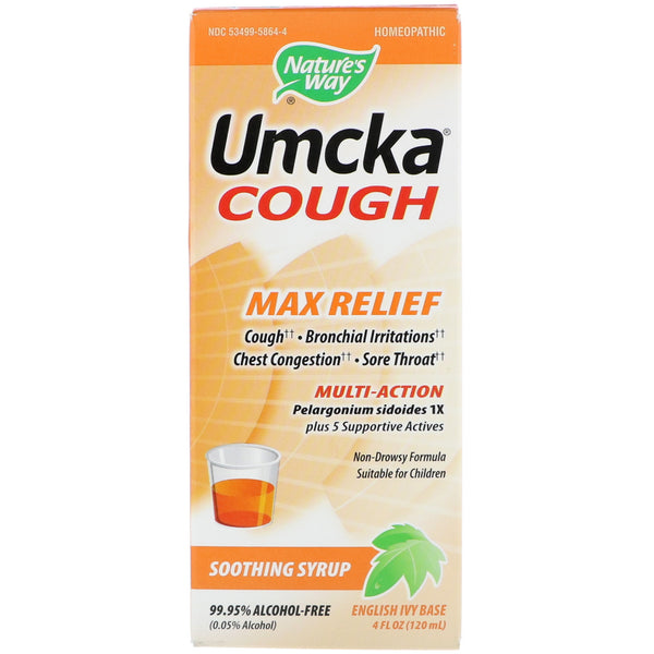 Nature's Way, Umcka Cough, Max Relief, Soothing Syrup, 4 oz (120 ml) - The Supplement Shop
