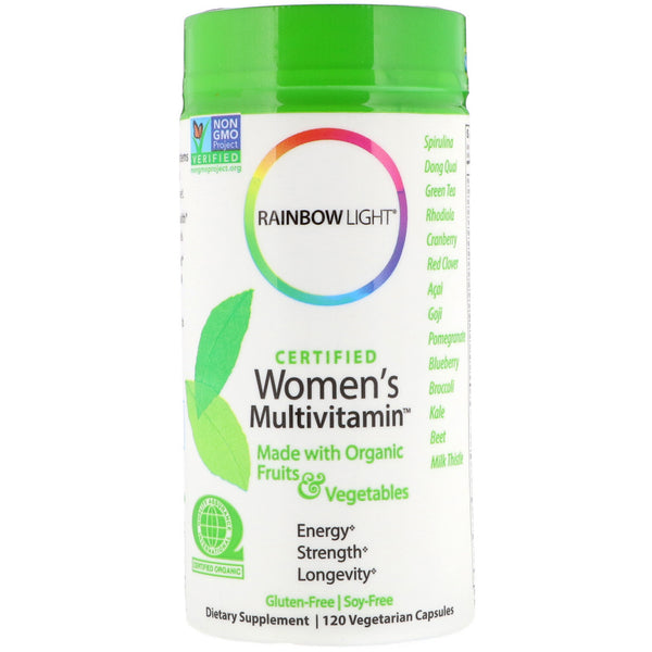 Rainbow Light, Certified Women's Multivitamin, 120 Vegetarian Capsules - The Supplement Shop