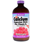 Bluebonnet Nutrition, Liquid Calcium, Magnesium Citrate Plus Vitamin D3, Natural Raspberry Flavor, 16 fl oz (472 ml) - The Supplement Shop