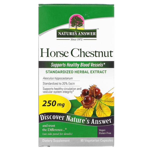 Nature's Answer, Horse Chestnut, 250 mg, 90 Vegetarian Capsules - The Supplement Shop