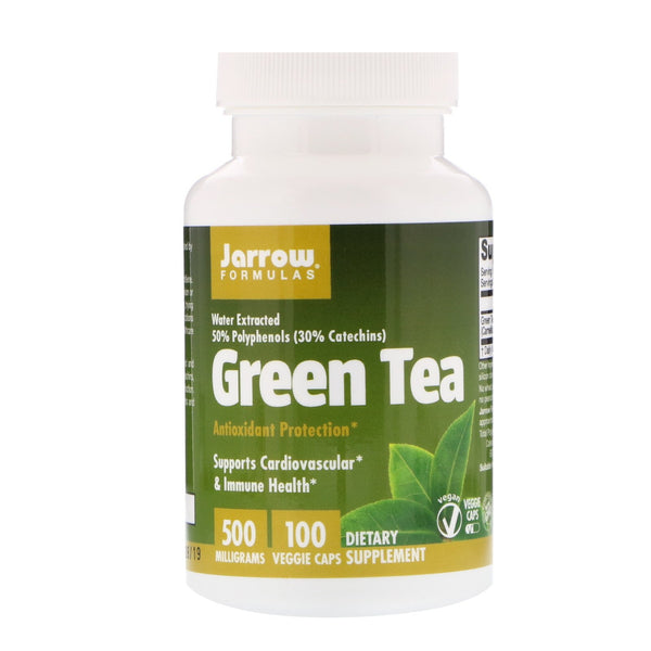 Jarrow Formulas, Green Tea, 500 mg, 100 Veggie Caps - The Supplement Shop