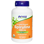 Now Foods, Certified Organic, Spirulina, 1000 mg, 120 Tablets - The Supplement Shop