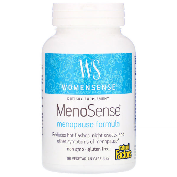 Natural Factors, WomenSense, MenoSense, Menopause Formula, 90 Vegetarian Capsules - The Supplement Shop