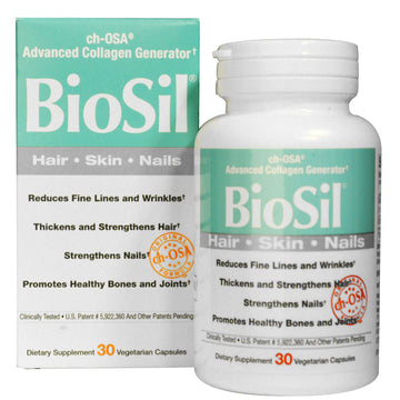 BioSil by Natural Factors, BioSil, ch-OSA Advanced Collagen Generator, 30 Vegetarian Capsules