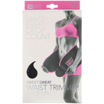 Sports Research, Sweet Sweat Waist Trimmer, Medium, Black & Pink, 1 Belt - The Supplement Shop