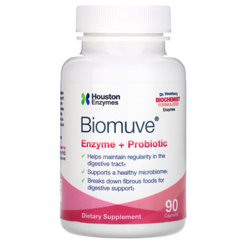 Houston Enzymes, Biomuve, Enzyme + Probiotic, 90 Capsules