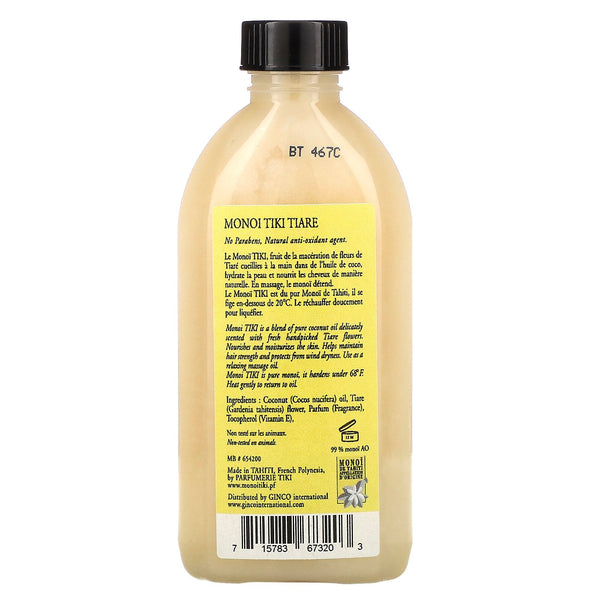 Monoi Tiare Tahiti, Coconut Oil, Tiare (Gardenia), 4 fl oz (120 ml) - The Supplement Shop