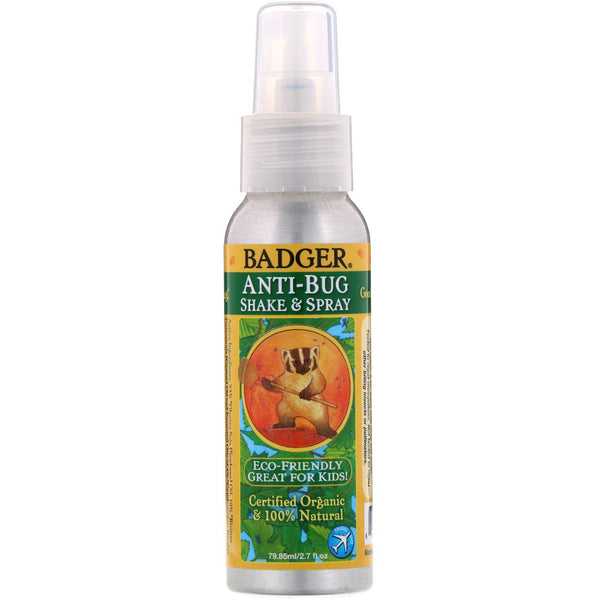 Badger Company, Anti-Bug, Shake & Spray, 2.7 fl oz (79.85 ml) - The Supplement Shop