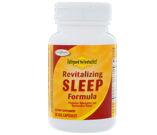 Enzymatic Therapy, Fatigued to Fantastic!, Revitalizing Sleep Formula, 90 Veg Capsules - The Supplement Shop