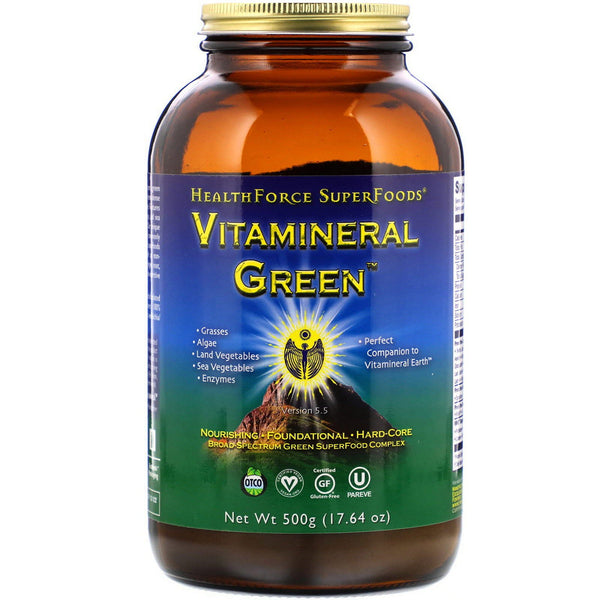 SALE HealthForce Superfoods, Vitamineral Green, Version 5.5, 17.64 oz (500 g) - The Supplement Shop