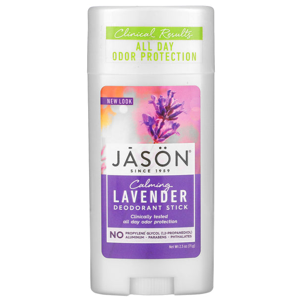 Jason Natural, Deodorant Stick, Calming Lavender, 2.5 oz (71 g) - The Supplement Shop