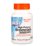 Doctor's Best, Bromelain 3,000 GDU, High Potency, 500 mg, 90 Veggie Caps - The Supplement Shop