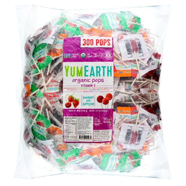 YumEarth, Organic Pops Vitamin C, 300 Pops, 5 lbs (2268 g) - The Supplement Shop