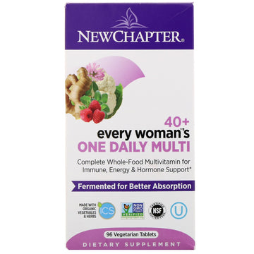 New Chapter, 40+ Every Woman's One Daily Multi, 96 Vegetarian Tablets