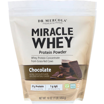 Dr. Mercola, Miracle Whey, Protein Powder, Chocolate, 1 lb (454 g)