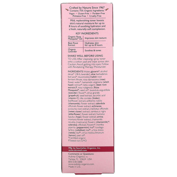 Aubrey Organics, Revitalizing Therapy Toner, Dry Skin, 3.4 fl oz (100 ml) - The Supplement Shop
