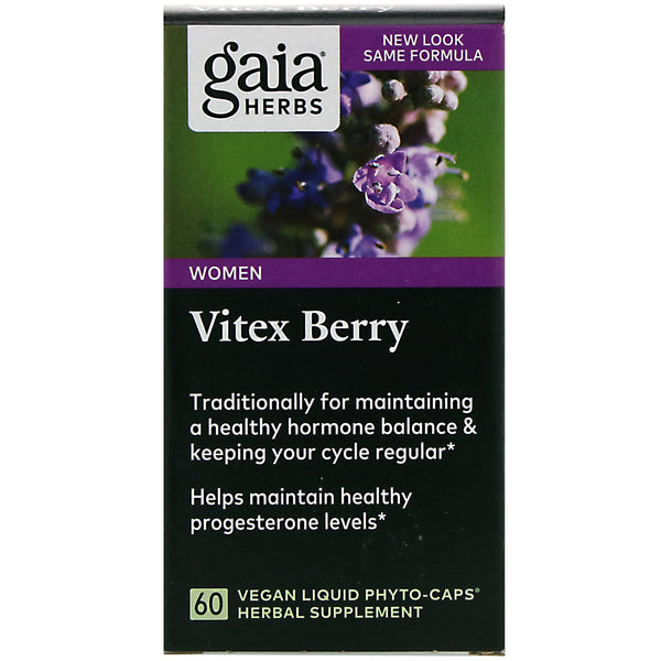 Gaia Herbs, Vitex Berry, 60 Vegan Liquid Phyto-Caps - The Supplement Shop