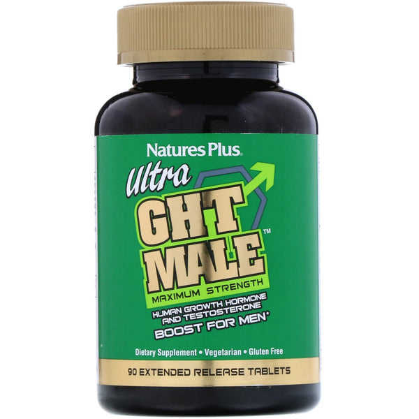 Nature's Plus, Ultra GHT Male, Maximum Strength, Boost For Men, 90 Extended Release Tablets