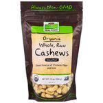 Now Foods, Real Food, Organic, Whole, Raw Cashews, Unsalted, 10 oz (284 g) - The Supplement Shop