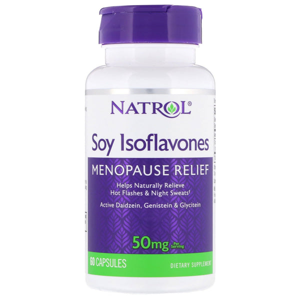 Natrol, Soy Isoflavones, 50 mg , 60 Capsules - The Supplement Shop
