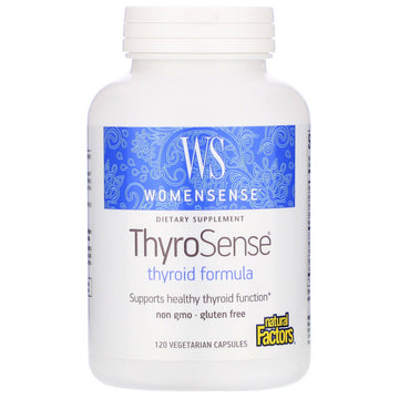 Natural Factors, WomenSense, ThyroSense, Thyroid Formula, 120 Vegetarian Capsules