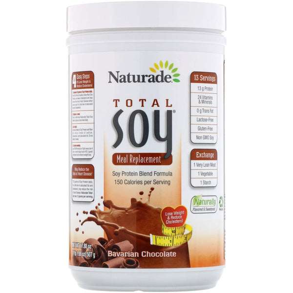 Naturade, Total Soy, Meal Replacement, Bavarian Chocolate, 17.88 oz (507 g) - The Supplement Shop