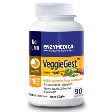 Enzymedica, VeggieGest, (Formerly Gastro), 90 Capsules