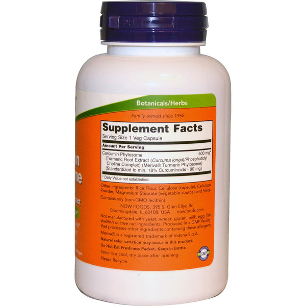 Now Foods, Curcumin Phytosome, 60 Veg Capsules - The Supplement Shop