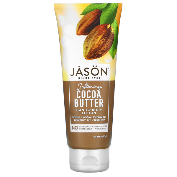 Jason Natural, Hand & Body Lotion, Softening Cocoa Butter, 8 oz (227 g) - The Supplement Shop