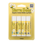 Sierra Bees, Organic Lip Balms, Creme Brulee, 4 Pack, .15 oz (4.25 g) Each - The Supplement Shop