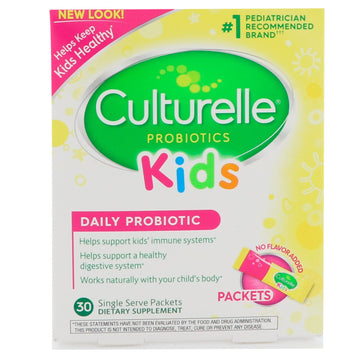 Culturelle, Kids, Daily Probiotic, Unflavored, 30 Single Serve Packets