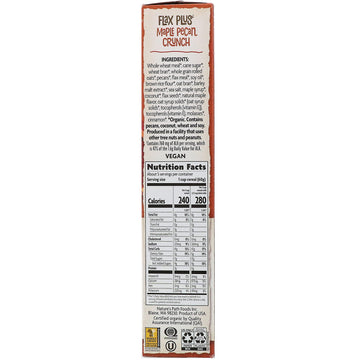 Nature's Path, Organic Flax Plus® Cereal, Maple Pecan Crunch, 11.5 oz (325 g)