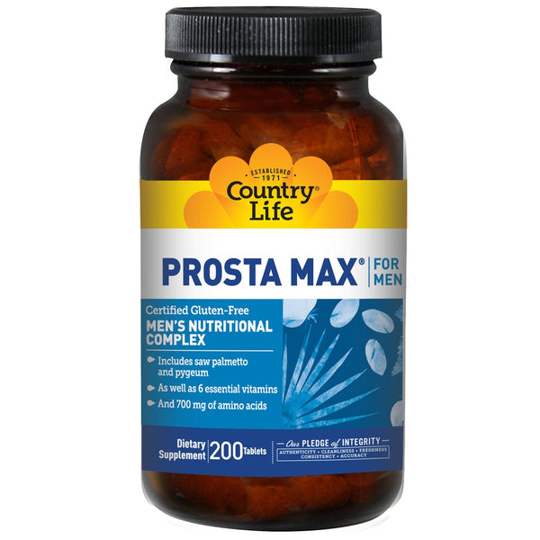 Country Life, Prosta Max for Men, 200 Tablets - The Supplement Shop