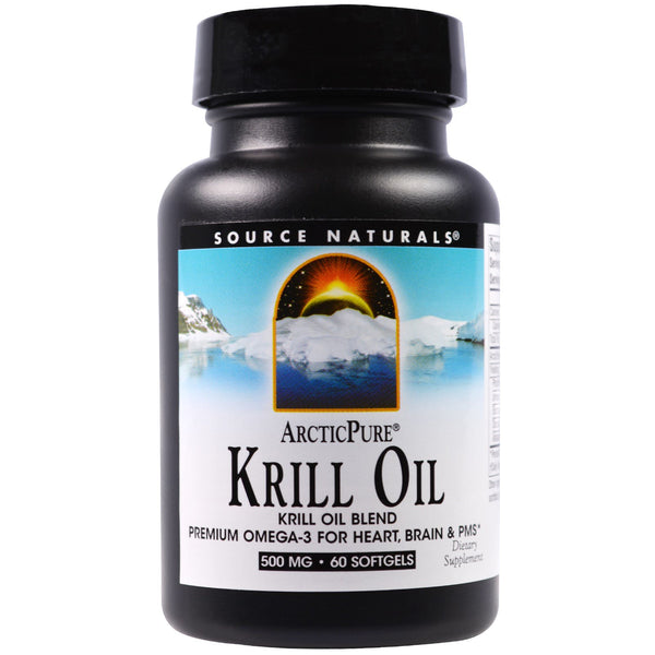 Source Naturals, ArcticPure, Krill Oil, 500 mg, 60 Softgels - The Supplement Shop